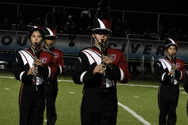 North County High School Marching Band Performing